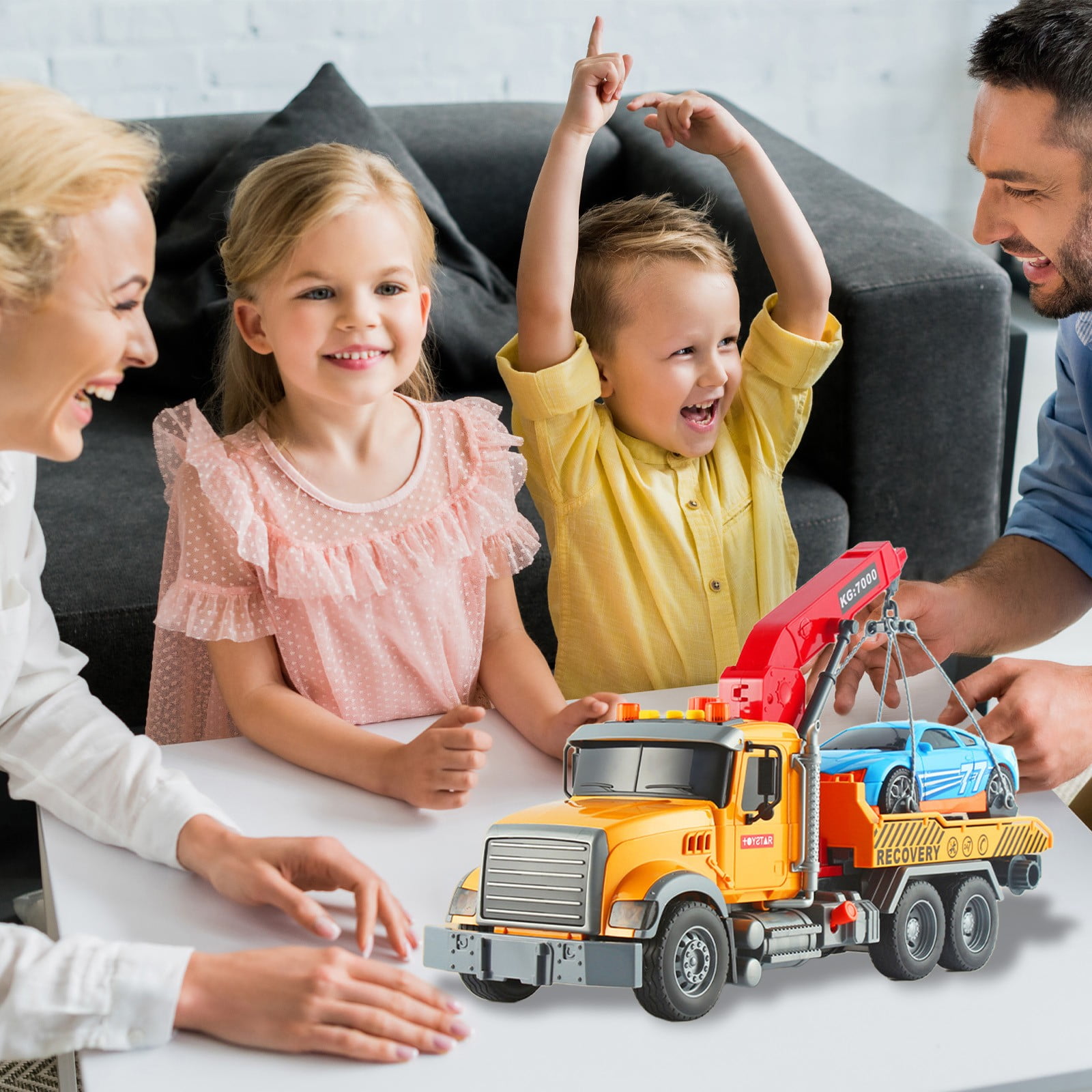 ToysYGift Clearance Toys for Girls Boys 36 Years Childrens Car Toy Car Self Loading And Unloading B(图4)