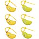 thumbnail image 2 of Dispensador Pasta Dientes, y Divertido Estuche Viaje con Forma Plátano para Guardar Cepillos Dientes, Soporte para Tapa Cepillo Dientes (3 Amarillos + 3 ), 2 of 5