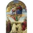 thumbnail image 2 of Sandro Botticelli 17x24 Black Ornate Framed Double Matted Museum Art Print Titled: The Coronation of the Virgin (ca 1492), 2 of 5