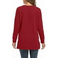 thumbnail image 6 of ONLYSHE Women's Casual Drop Long Sleeve Tunic Sweatshirt with Side Slits, S-3XL, 6 of 6
