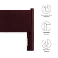 thumbnail image 3 of Headboard, Twin, Purple, Velvet, Hotel Bedroom, Modern Contemporary, HB38155, 3 of 7