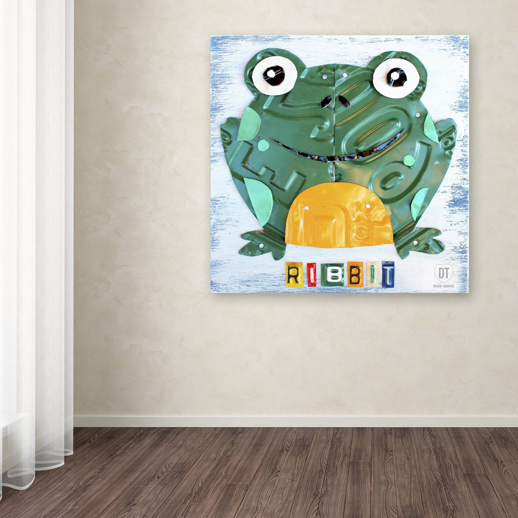 Trademark Fine Art 'Ribbit the Frog' Canvas Art by Design Turnpike