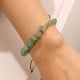 thumbnail image 4 of Xiao Hua Pulsera tejida de piedra triturada para mujer, pulsera elástica apilable con cuentas, joyería colorida con dijes, estilo bohemio, para playa y verano, color verde claro., 4 of 4