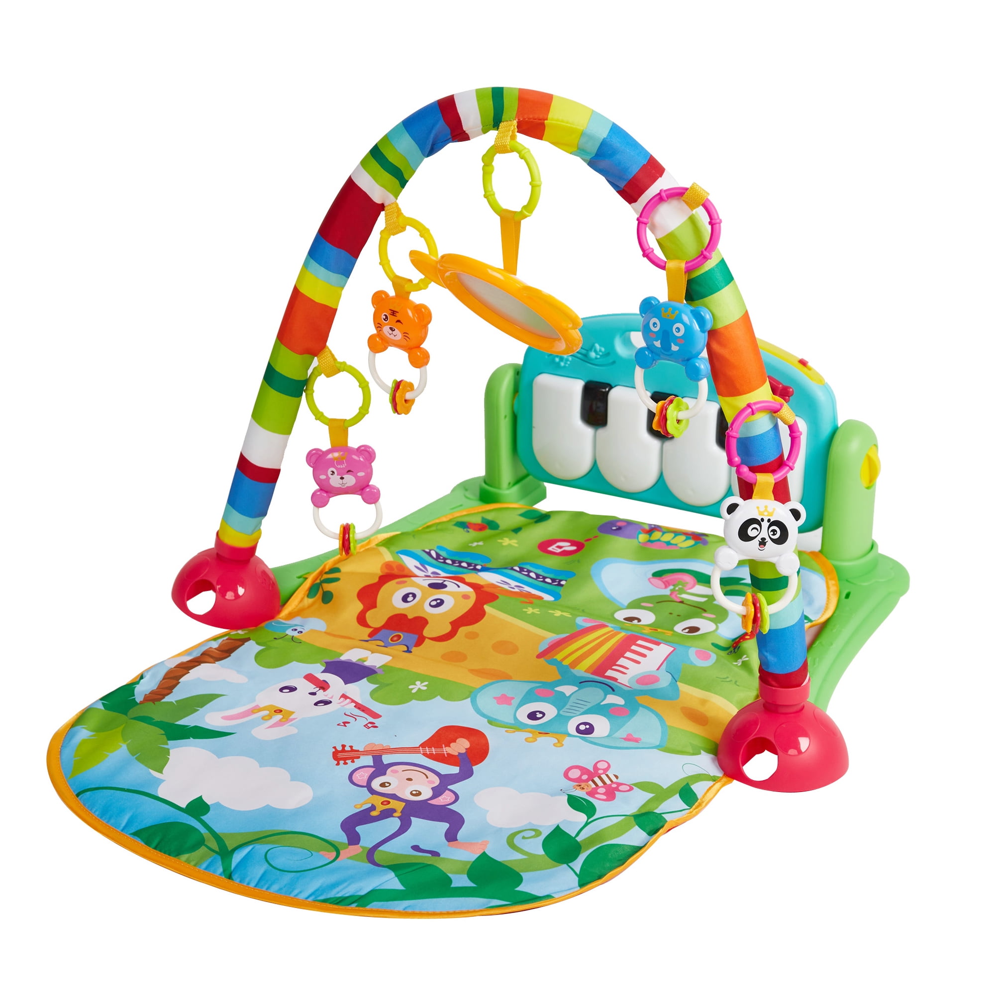 Melodies Baby Kid Toddler Gym Play Mat 4 IN 1 Lay And Play Activity Gym Pink UK