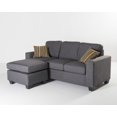 thumbnail image 1 of Topline Home Furnishings Grey Reversible Sofa Chaise, 1 of 1