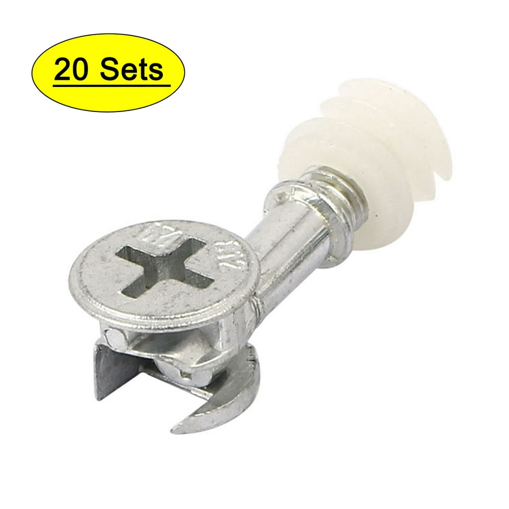 Uxcell Knock Down Furniture Cam Lock Connecting Fitting Dowel Nut