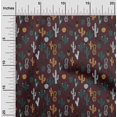 thumbnail image 2 of oneOone Cotton Flex Brown Fabric Cactus Sewing Fabric By The Yard Printed Diy Clothing Sewing Supplies 40 Inch Wide, 2 of 5