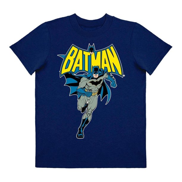 Playera Para Niño Warner Bros Batman Cuello Redondo Manga Corta Talla 6 Azul Marino