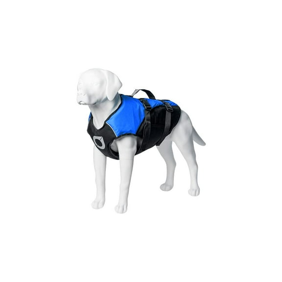 Stunt Puppy Float Doggy Life Jacket, Ergonomic Dog Life Vest for Swimming, Patented Design for Secure Fit, Medium, Blue
