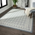 thumbnail image 3 of Luxe Weavers Moroccan Trellis Blue 5x7 Area Rug, Modern Floral Carpet, 3 of 9