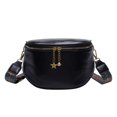 thumbnail image 2 of Bolsa De Hombro Bolsa La correa del pecho de la PU de la moda empaqueta la cremallera de los de Crossbody del cuero de la cera del aceite para el viaje Likrtyny Para Estrenar, 2 of 9