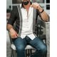 thumbnail image 1 of Camisa de cuello polo con estampado 3D a cuadros dorados para hombre, tendencia de moda, informal, de negocios, con botones, ropa cómoda, tallas S a 6XL,, 1 of 6