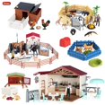 thumbnail image 1 of Farm Model Simulation Rider Coffee House Horse Stable Action Figures Animals Playset Figurine Early Education Kid Toy Gift, 1 of 6
