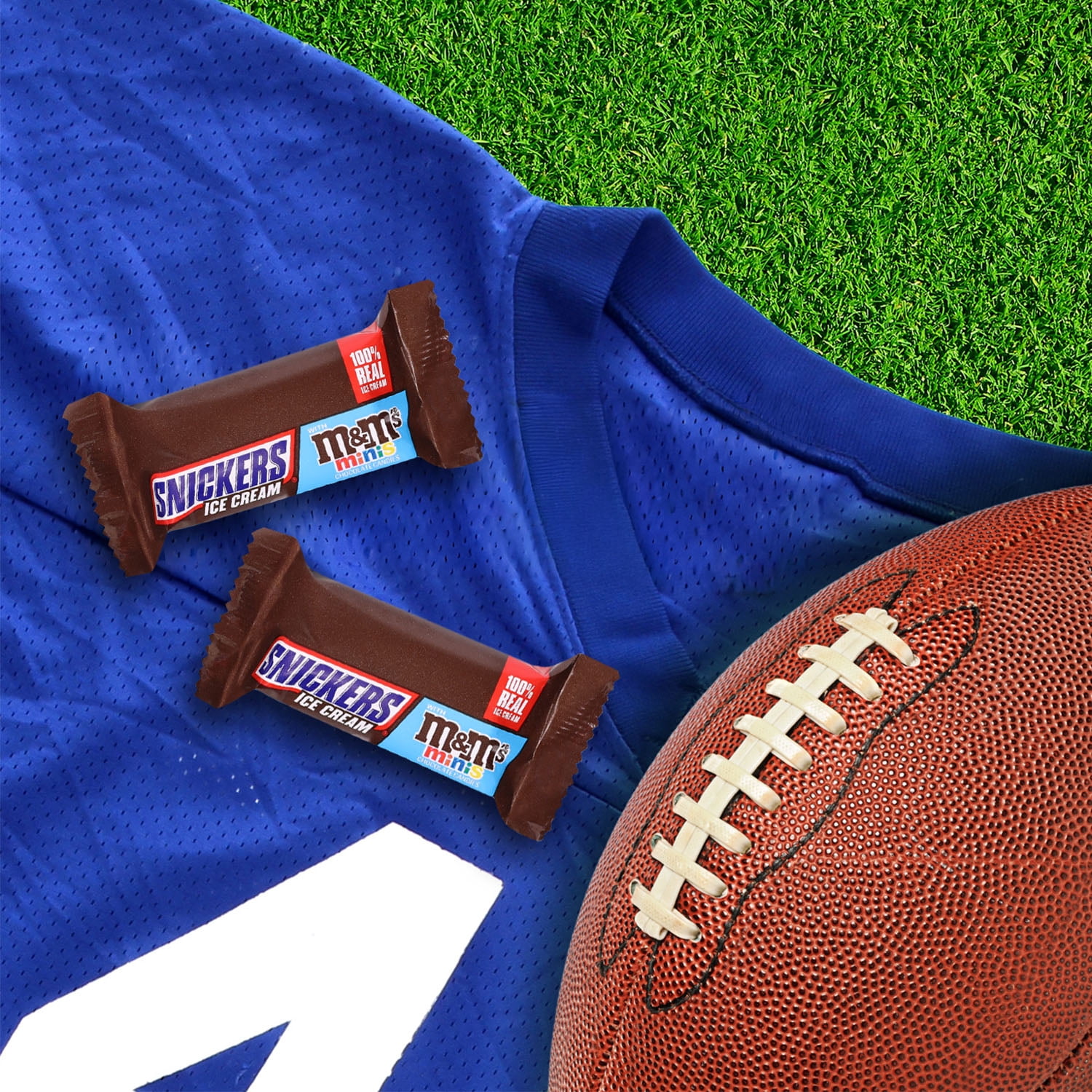 Snickers Ice Cream Minis Caramel Peanut Butter Ice Cream Bars with M&M'S MINIS - 10 Pack