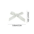 thumbnail image 3 of Mini Velvet Glitter Christmas Bow Small Ribbon Bow for DIY Christmas Tree Wreath Gift Bags Wedding Holiday Party Decorations, 3 of 6