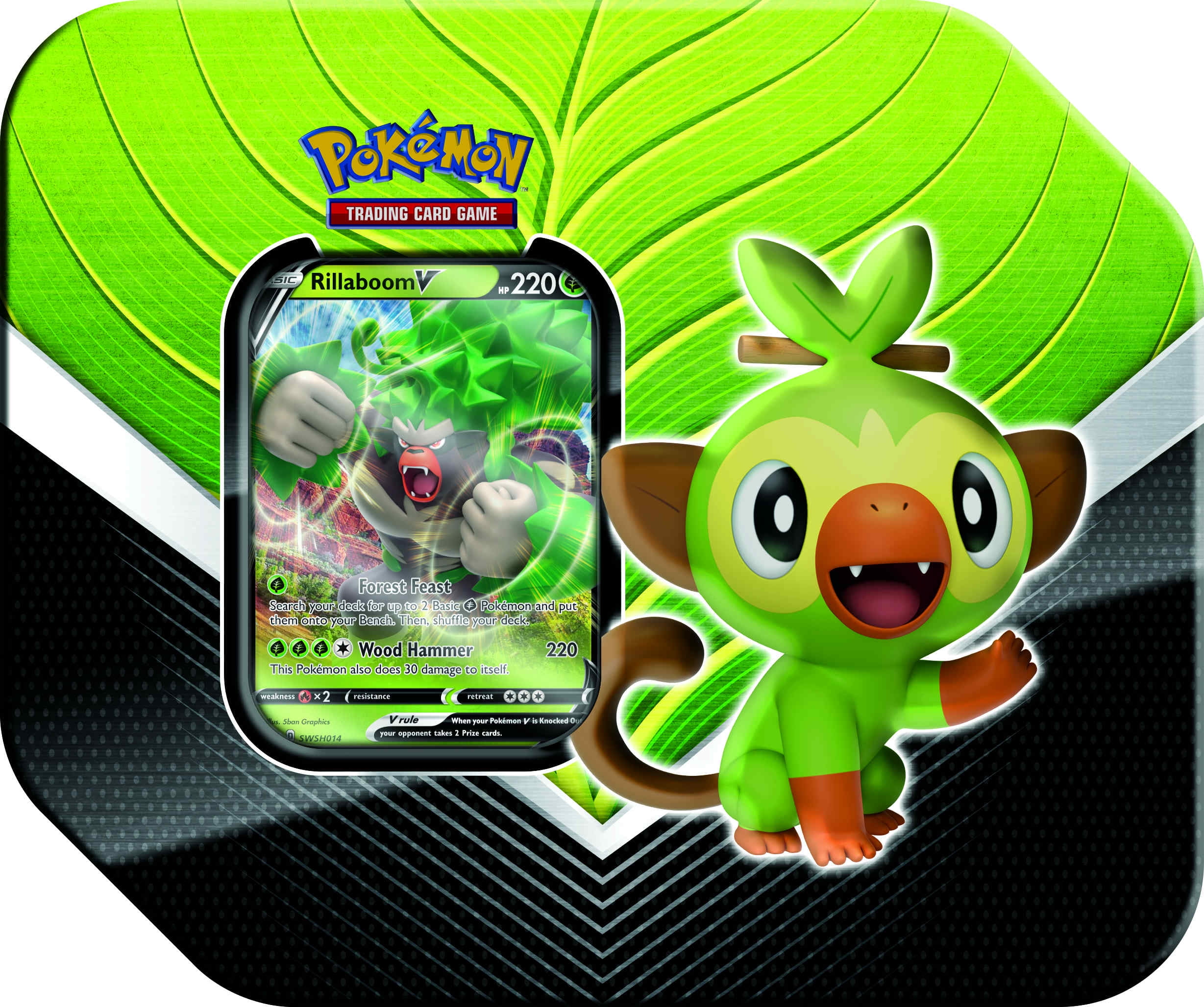 Pokémon TCG Galar Partners - Rillaboom V Trading Card Game - Walmart.com