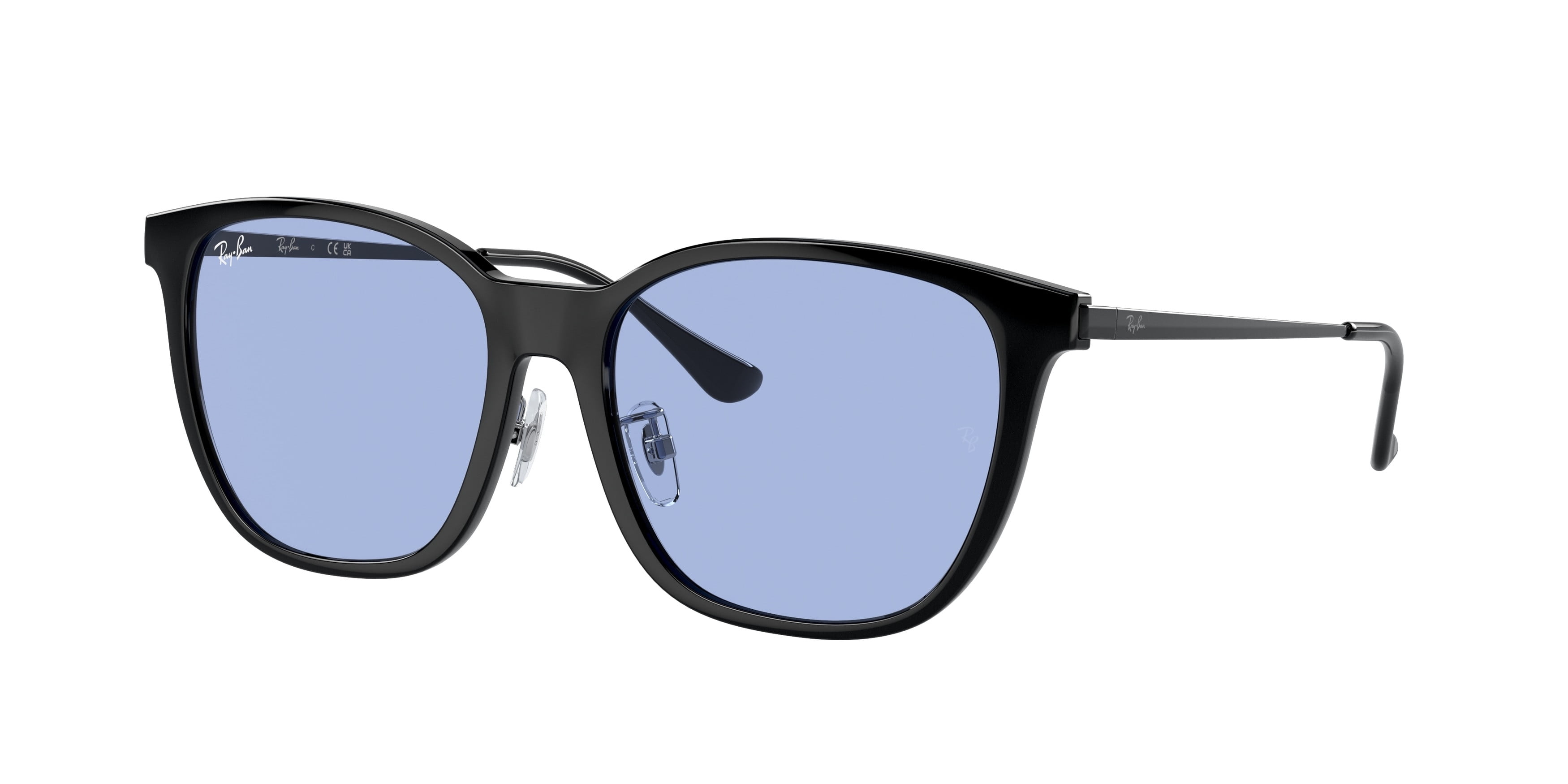 Sunglasses Ray-Ban RB 4334 D 601/80 Black Blue - Walmart.com