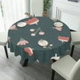 thumbnail image 4 of Eveokoki Fall Round Tablecloth,Harvest Tablecloth 60 inch,Scattered Fall Flowers Berries Indoor or Outdoor Holiday Table Harvest Fall Decorations for Home,Dinner, 4 of 5