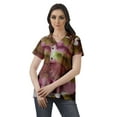 thumbnail image 2 of Moomaya Chemise Tunique Style Enveloppant pour Femmes en Coton Décontracté Col Classique Boutonné, 2 of 6