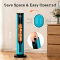 thumbnail image 3 of Space Heater, Compact Blue for Indoor Use – Fast Heating, 3 Modes, Thermostat & Overheat Protection, 3 of 5