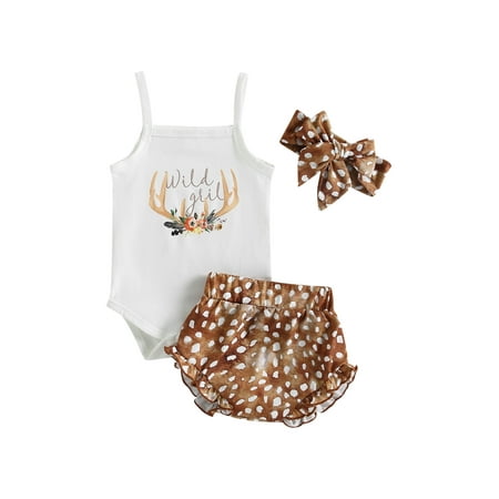 

LIOMENGZI Newborn Baby Girl Summer Clothes Floral Jumpsuit Tank Top Drawstring Bloomer Shorts Set Casual Outfit