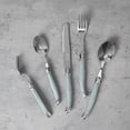 thumbnail image 3 of French Home Laguiole Connoisseur 20-Piece 18/10 Stainless-Steel Misty Blue Flatware Set, 3 of 4
