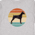 thumbnail image 4 of Inktastic Doberman Dog Retro Sunset Boys or Girls Long Sleeve Toddler T-Shirt, 4 of 5