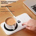 thumbnail image 2 of Coffee Mug Warmer,2 in 1 Phone Wireless Charger Drink Heating,3 Heat Settings,Temperature Controlled, 8H Auto Off,Candle Warmer,USB Heating Coaster W-armer With Touch Tech for Coffee, Milk and Tea, 2 of 8