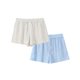 thumbnail image 2 of HH TRAF 2024 Pantalones cortos de moda para mujer, de calle, a rayas, de cintura alta, elásticos, con botones, de verano, 2 colores, 2 of 5