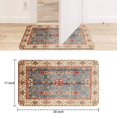 thumbnail image 6 of Retro Door Mat, 17 X 30 Inch Bohemian Vintage Orange Carpet Welcome Doormat Decorative Home Floor Mat, Non Slip Rubber Back and Strong Water Absorption for Outdoor Indoor Entrance Decor, 6 of 6