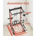 EONFITOmni Power Cage Home Gym Package, 1000LBS Multi-Functional ...
