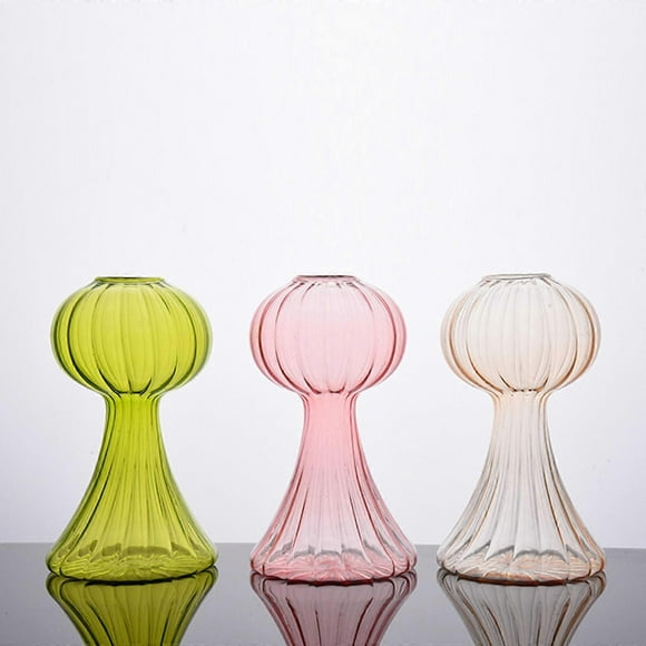 Mushroom Vase, Colorful Mushroom Glass Bud Vases