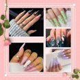 thumbnail image 3 of Coffin Nail Tips - Full Cover Long Glue on Nail Tips Set with Rhinestones - Long Professional Nail Tips with Storage Box - Clear Soft Lasting Nail Extensions For Acrylic and Gel Polish - 500 Pcs, 3 of 8