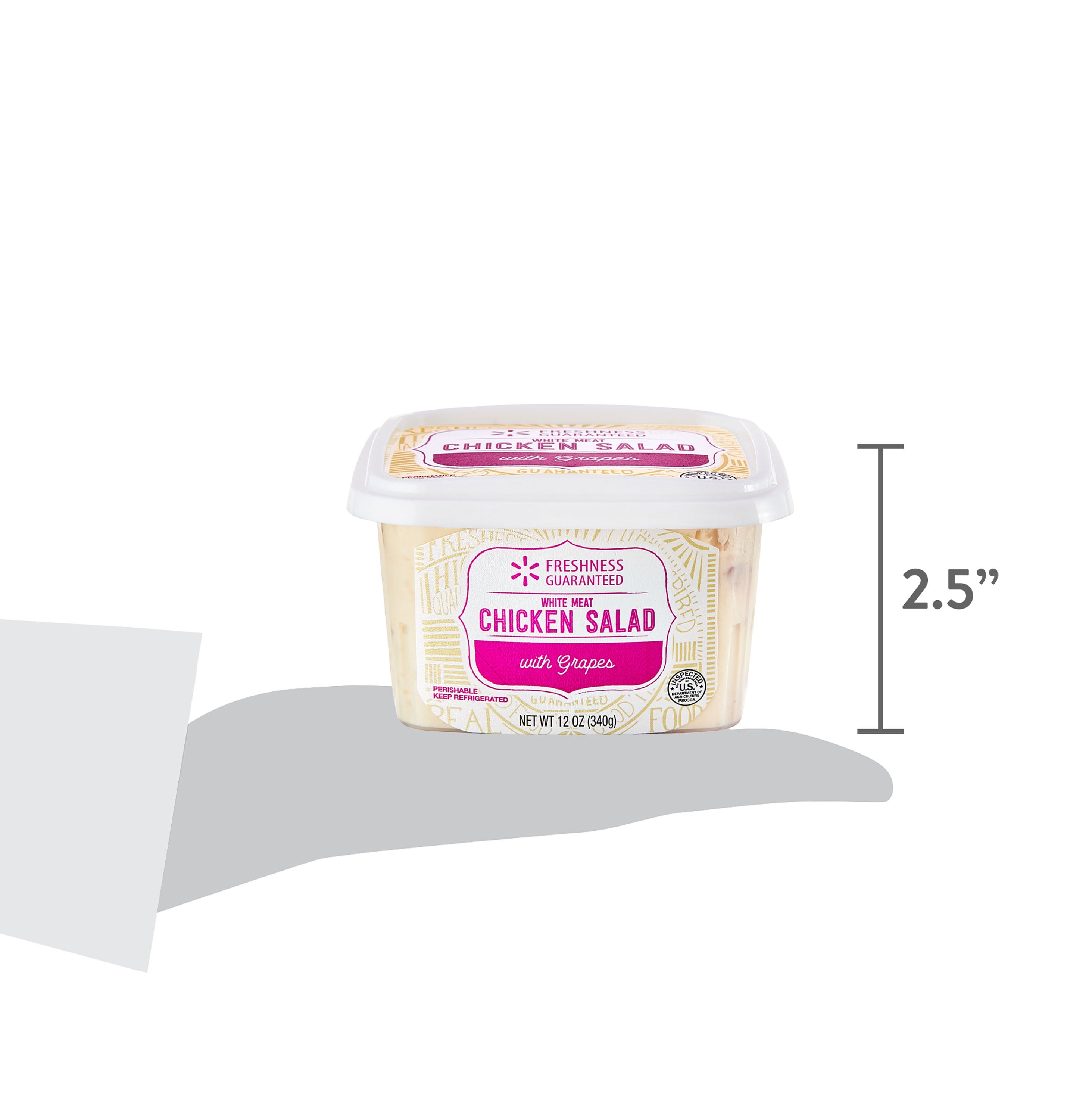 Freshness Guaranteed White Meat Chicken Salad with Grapes, 12 oz (Fresh)