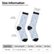 thumbnail image 2 of Balery Gray White Floral Calcetas Largas con Estampado para Hombre y Mujer – Suaves y Transpirables, Talla Única (US 5-11), 2 of 6
