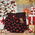 thumbnail image 6 of Wukai Beautiful Red Ladybug Print Christmas Burlap Bags,Drawstring Christmas Burlap Goody Gift Candy Bags Xmas Burlap Treat Bags for Candy Wrapper Xmas Party Favors-Black, 6 of 8
