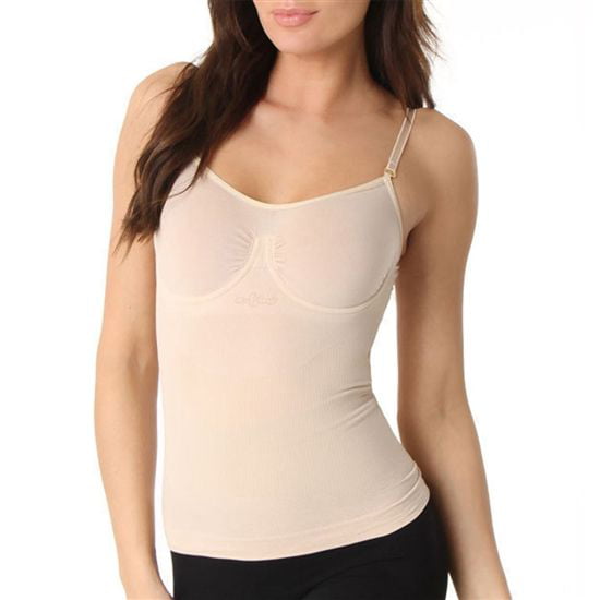 Aha Moment by n-fini 512 Women's Shapewear Camisole Top Non-padded  Underwire Bra Small/Medium Nude