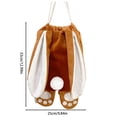 thumbnail image 3 of Yusimy Easter Rabbit Backpack Easter Holiday Gift Cute Furry Tail Storage Bag, 3 of 6