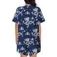 thumbnail image 3 of Naloa Dragon Women's Short-Sleeved Pajama Set, Loungewear, Summer pajamas, Breathable Cozy - Small, 3 of 9