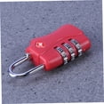 thumbnail image 3 of BEADCEST 1Pcs TSA Approved Combination Lock for Luggage Security Red, 3 of 8