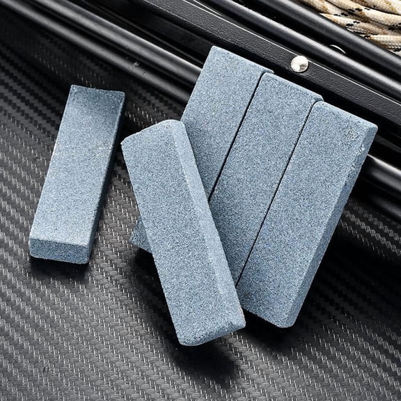5 PCS Pocket Sharpening Stone 2.83" x 0.79", Dual Grit Mini Knife Sharpener, Portable Silicon Carbide Whetstone for Scissors Hunting Knives Fishing Hooks Outdoor