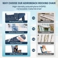 thumbnail image 6 of Pipopa Outdoor Rocking Chair Set of 2,HDPE All Weather Patio Rocker for Lawn,Porch,Garden,Blue, 6 of 8