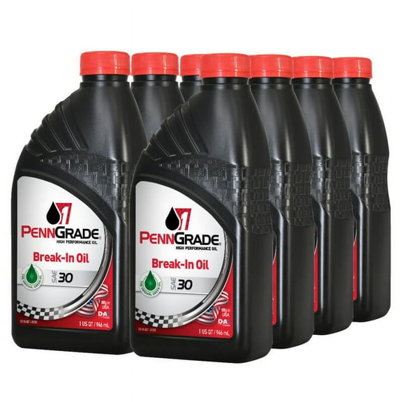 PENN GRADE 1 71206, Break-In Oil SAE 30, Works with Diesel and Gasoline Engines, 8 Quart