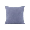 thumbnail image 2 of Zzbeans Velvet Lumbar Pillow, Solid Color Bean Bag Cushion for Sofa Bed, Flock Backrest Pillow for Living Room Office Car Seat Support, Purple, 2 of 6