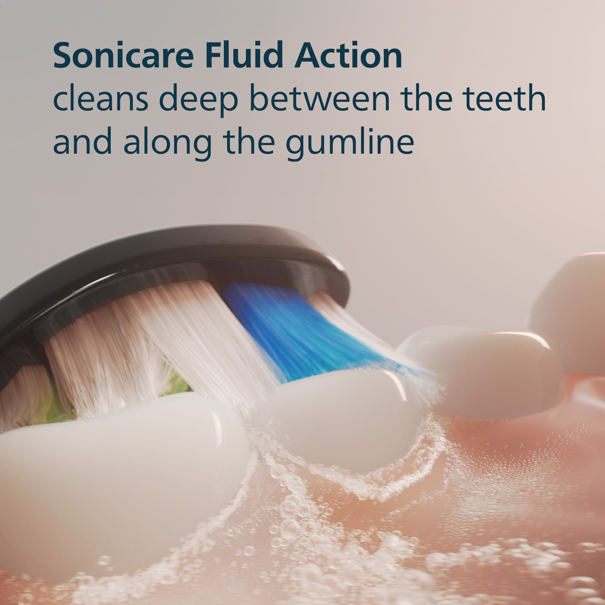 Philips Sonicare W Diamondclean - Genuine Replacement Electric Toothbrush Heads, Black, 4 Pack One Year Supply, HX6064/95