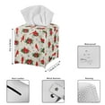 thumbnail image 3 of POLERO Waterproof Tissue Box Cover, PU Leather Square Car Tissue Holder with Red Cardinal Pattern - Decorative Organizer for Bathroom Vanity Countertop, Night Stands, Office Desk & Car, 3 of 7
