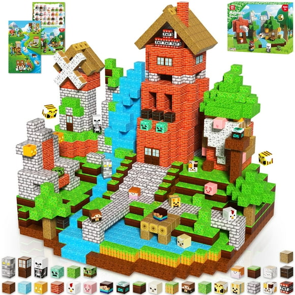 ToyUnited 300PCS Magnetic Blocks - Magnetic Building Blocks, Stacking Magnet Cubes Toys, STEM Montessori Sensory Game Toys for Kids Boys and Girls Ages 3 4 5 6 7 8 Birthday Gifts