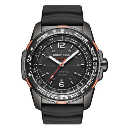 NORTH EDGE PHOTON Men Digital Military Watch Waterproof 50M Men's Sport Wristwatches Solar Power Luminous Enviormentally Clock