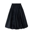 thumbnail image 5 of WhouRiu Girls Solid Color Skirts Summer Cute Elastic Waist A Line Skirt Kids Comfortable Versatile Everyday Casual Wear,8-9 Years, 5 of 5