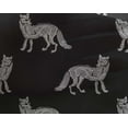 thumbnail image 4 of oneOone Georgette Viscose Fabric Fox Block Printed Fabric 1 Yard 42 Inch Wide, 4 of 4